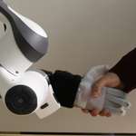 On the role of stiffness and synchronization in human–robot handshaking